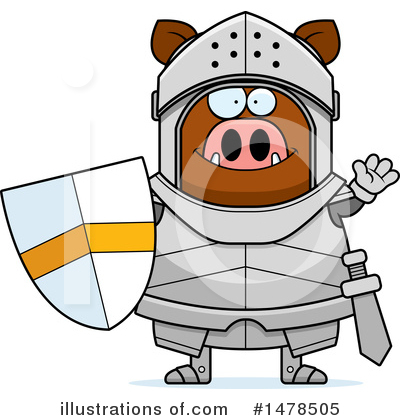 Royalty-Free (RF) Boar Knight Clipart Illustration by Cory Thoman - Stock Sample #1478505