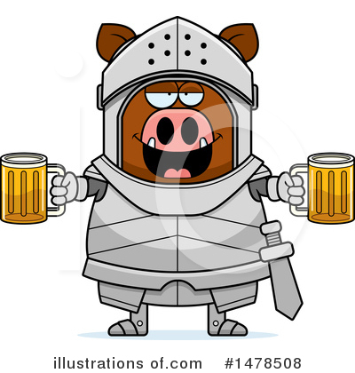 Royalty-Free (RF) Boar Knight Clipart Illustration by Cory Thoman - Stock Sample #1478508