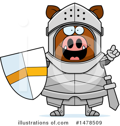 Royalty-Free (RF) Boar Knight Clipart Illustration by Cory Thoman - Stock Sample #1478509