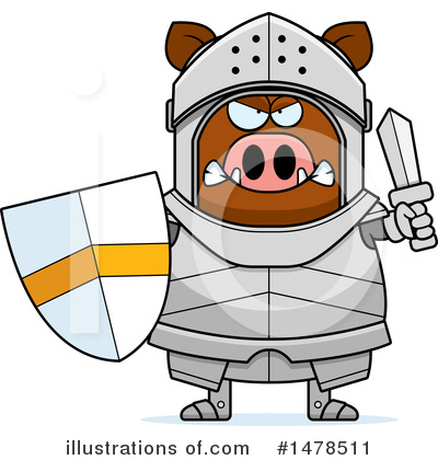 Royalty-Free (RF) Boar Knight Clipart Illustration by Cory Thoman - Stock Sample #1478511
