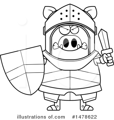 Royalty-Free (RF) Boar Knight Clipart Illustration by Cory Thoman - Stock Sample #1478622