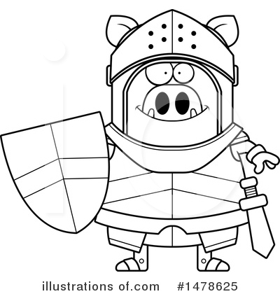 Royalty-Free (RF) Boar Knight Clipart Illustration by Cory Thoman - Stock Sample #1478625