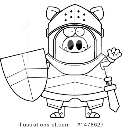 Royalty-Free (RF) Boar Knight Clipart Illustration by Cory Thoman - Stock Sample #1478627