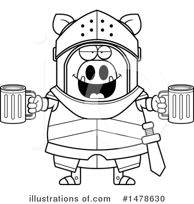 Royalty-Free (RF) Boar Knight Clipart Illustration by Cory Thoman - Stock Sample #1478630
