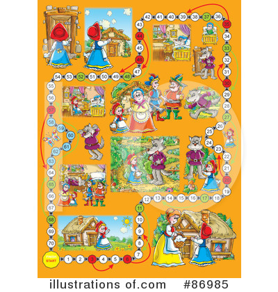 Royalty-Free (RF) Board Game Clipart Illustration by Alex Bannykh - Stock Sample #86985