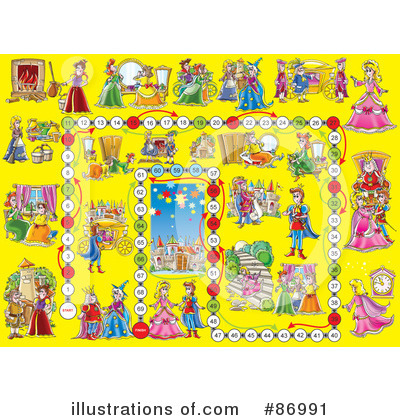 Royalty-Free (RF) Board Game Clipart Illustration by Alex Bannykh - Stock Sample #86991