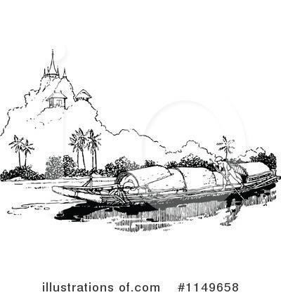 Royalty-Free (RF) Boat Clipart Illustration by Prawny Vintage - Stock Sample #1149658