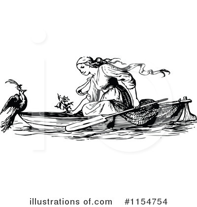 Royalty-Free (RF) Boat Clipart Illustration by Prawny Vintage - Stock Sample #1154754