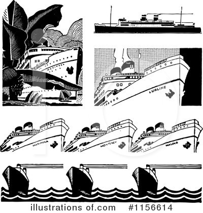 Royalty-Free (RF) Boat Clipart Illustration by BestVector - Stock Sample #1156614
