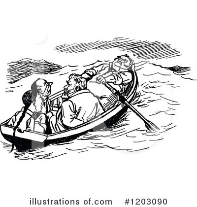 Royalty-Free (RF) Boat Clipart Illustration by Prawny Vintage - Stock Sample #1203090