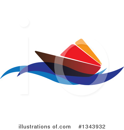 Royalty-Free (RF) Boat Clipart Illustration by ColorMagic - Stock Sample #1343932