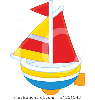 Royalty-Free (RF) Boat Clipart Illustration by Alex Bannykh - Stock Sample #1351546