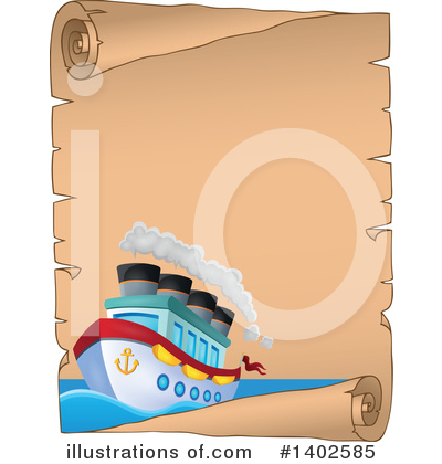 Royalty-Free (RF) Boat Clipart Illustration by visekart - Stock Sample #1402585