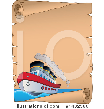Royalty-Free (RF) Boat Clipart Illustration by visekart - Stock Sample #1402586