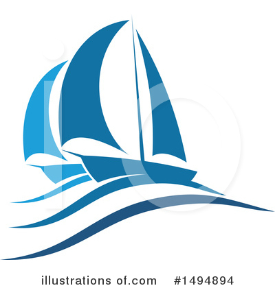 Yacht Clipart #1494894 by Vector Tradition SM