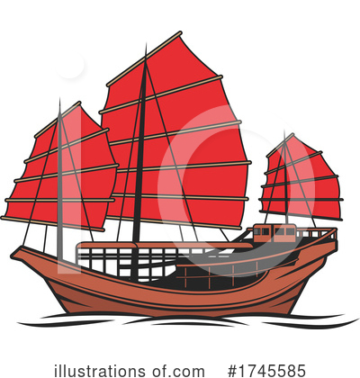 Royalty-Free (RF) Boat Clipart Illustration by Vector Tradition SM - Stock Sample #1745585