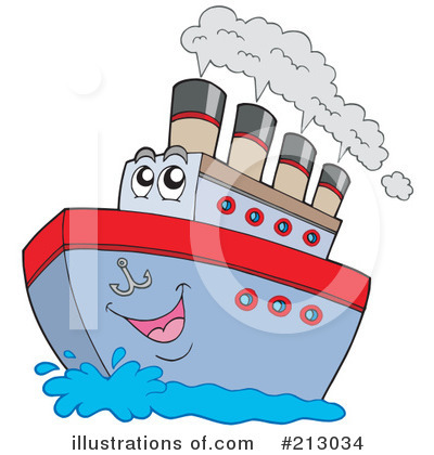 Royalty-Free (RF) Boat Clipart Illustration by visekart - Stock Sample #213034