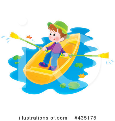 Royalty-Free (RF) Boat Clipart Illustration by Alex Bannykh - Stock Sample #435175