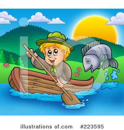 Royalty-Free (RF) Boating Clipart Illustration by visekart - Stock Sample #223595