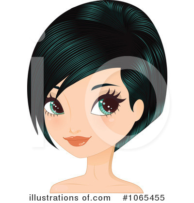 Royalty-Free (RF) Bob Hairstyle Clipart Illustration by Melisende Vector - Stock Sample #1065455