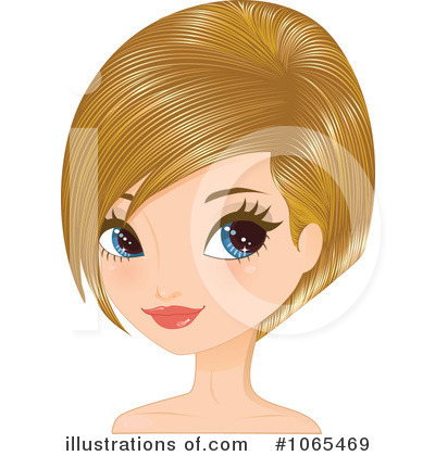 Royalty-Free (RF) Bob Hairstyle Clipart Illustration by Melisende Vector - Stock Sample #1065469