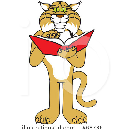 Royalty-Free (RF) Bobcat Character Clipart Illustration by Mascot Junction - Stock Sample #68786