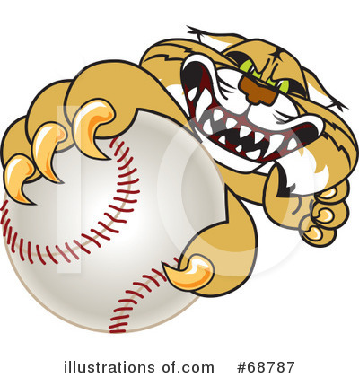 Royalty-Free (RF) Bobcat Character Clipart Illustration by Mascot Junction - Stock Sample #68787
