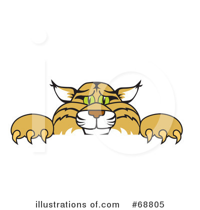 Royalty-Free (RF) Bobcat Character Clipart Illustration by Mascot Junction - Stock Sample #68805
