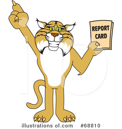 Royalty-Free (RF) Bobcat Character Clipart Illustration by Mascot Junction - Stock Sample #68810