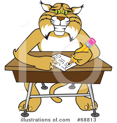 Royalty-Free (RF) Bobcat Character Clipart Illustration by Mascot Junction - Stock Sample #68813