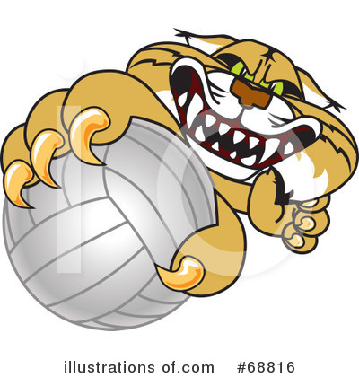 Royalty-Free (RF) Bobcat Character Clipart Illustration by Mascot Junction - Stock Sample #68816
