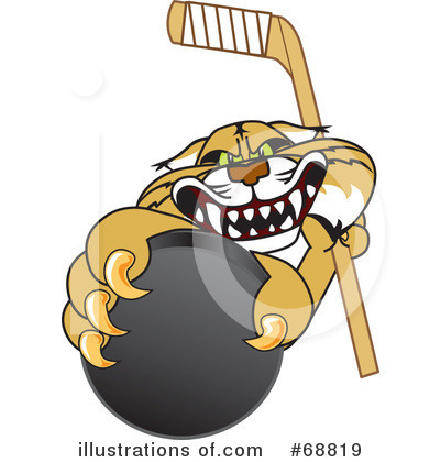 Royalty-Free (RF) Bobcat Character Clipart Illustration by Mascot Junction - Stock Sample #68819