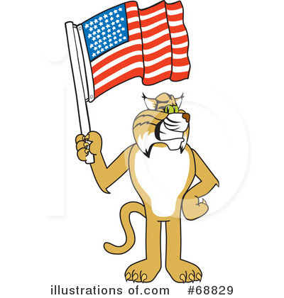 Royalty-Free (RF) Bobcat Character Clipart Illustration by Mascot Junction - Stock Sample #68829