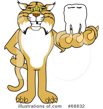 Royalty-Free (RF) Bobcat Character Clipart Illustration by Mascot Junction - Stock Sample #68832