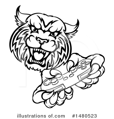 Royalty-Free (RF) Bobcat Clipart Illustration by AtStockIllustration - Stock Sample #1480523