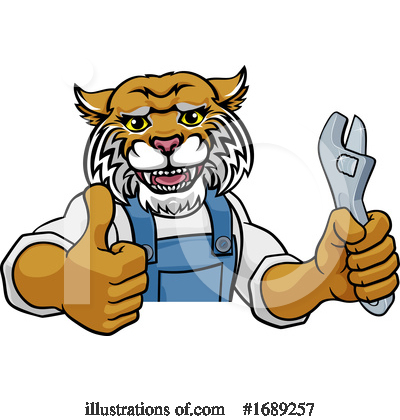 Royalty-Free (RF) Bobcat Clipart Illustration by AtStockIllustration - Stock Sample #1689257