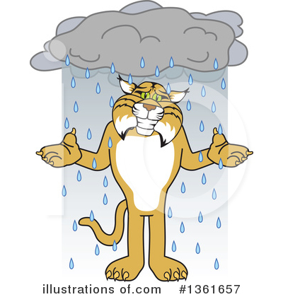 Royalty-Free (RF) Bobcat School Mascot Clipart Illustration by Mascot Junction - Stock Sample #1361657