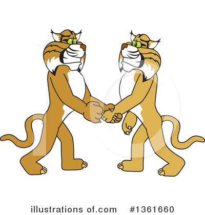 Royalty-Free (RF) Bobcat School Mascot Clipart Illustration by Mascot Junction - Stock Sample #1361660