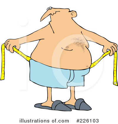 Royalty-Free (RF) Body Fat Clipart Illustration by djart - Stock Sample #226103
