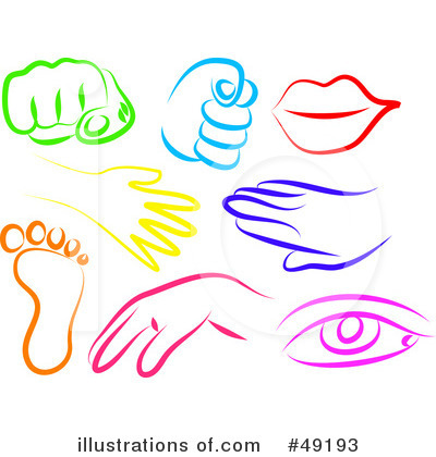 Royalty-Free (RF) Body Parts Clipart Illustration by Prawny - Stock Sample #49193