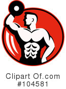 Bodybuilder Clipart #104581 by patrimonio