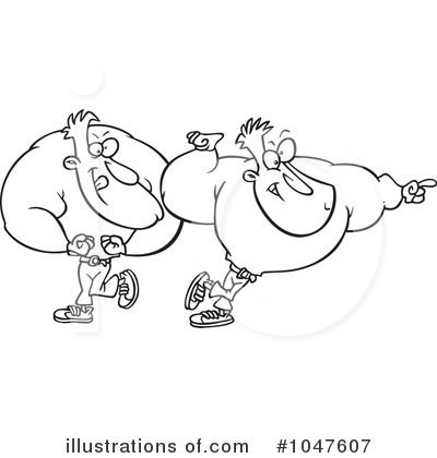 Royalty-Free (RF) Bodybuilder Clipart Illustration by toonaday - Stock Sample #1047607