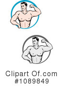 Bodybuilder Clipart #1089849 by Vector Tradition SM