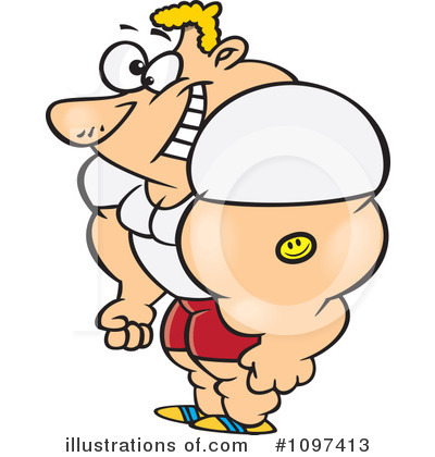 Bodybuilder Clipart #1097413 by toonaday