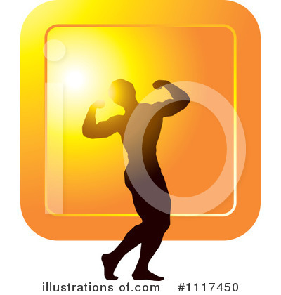 Royalty-Free (RF) Bodybuilder Clipart Illustration by Lal Perera - Stock Sample #1117450