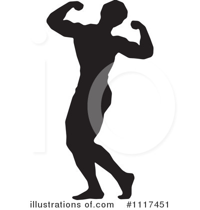 Royalty-Free (RF) Bodybuilder Clipart Illustration by Lal Perera - Stock Sample #1117451