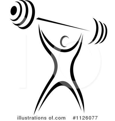 Weightlifting Clipart #1126077 by Vector Tradition SM