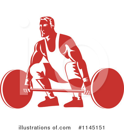 Royalty-Free (RF) Bodybuilder Clipart Illustration by patrimonio - Stock Sample #1145151