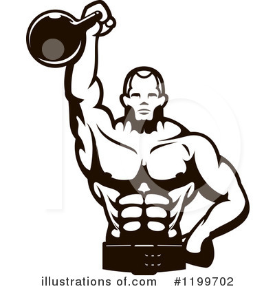 Royalty-Free (RF) Bodybuilder Clipart Illustration by Vector Tradition SM - Stock Sample #1199702
