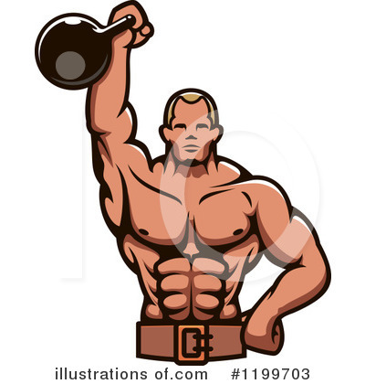 Weightlifting Clipart #1199703 by Vector Tradition SM